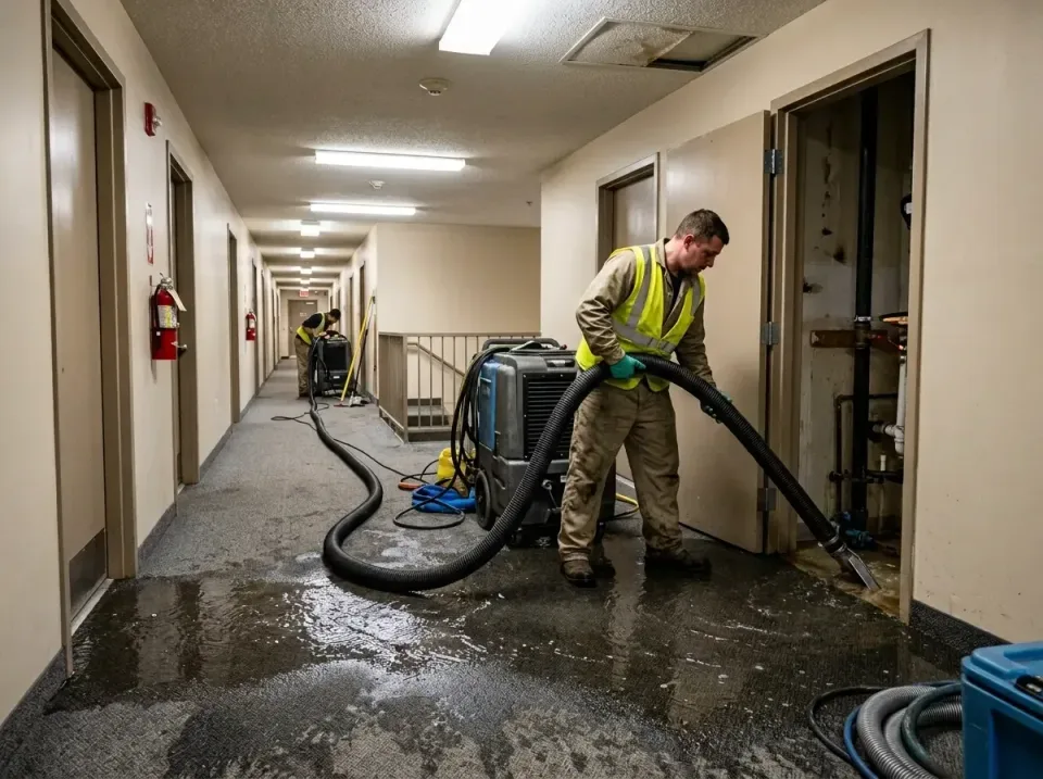 multi-unit-apartment-hallway-f-005 — frequently asked questions, Emergency Burst Pipe Water Extraction & Removal in Charles…